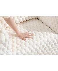 Streamdale Furniture Corduroy compression sofa with Ottoman