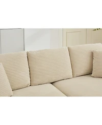 Streamdale Furniture Modular Sectional Sofa Bed Set w/ Storage