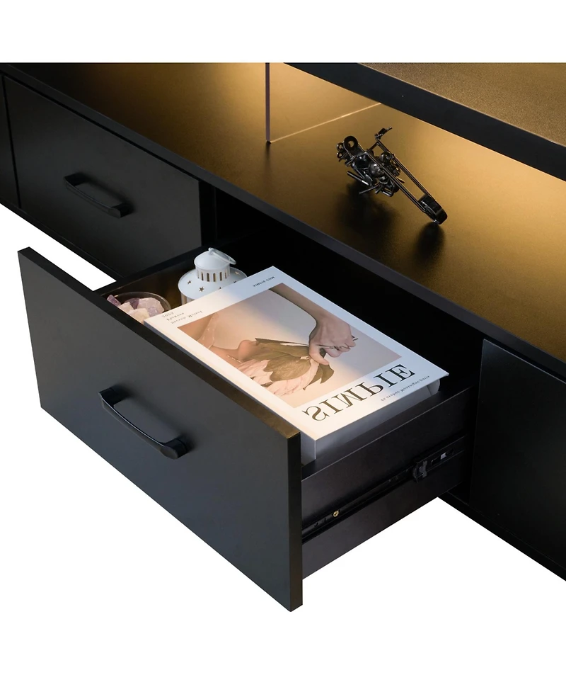 Streamdale Furniture 4-Drawer Tv Stand for TVs up to 80"