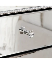 Streamdale Furniture 3-Drawer Mirrored Nightstand/Side Table - Modern Accent Furniture