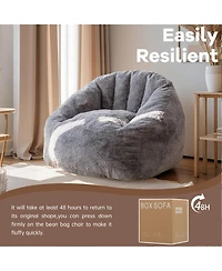 Streamdale Furniture Armrest Bean Bag Chair - High-Density Foam