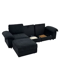 Streamdale Furniture L-Shaped Sectional Sofa with Hidden Storage