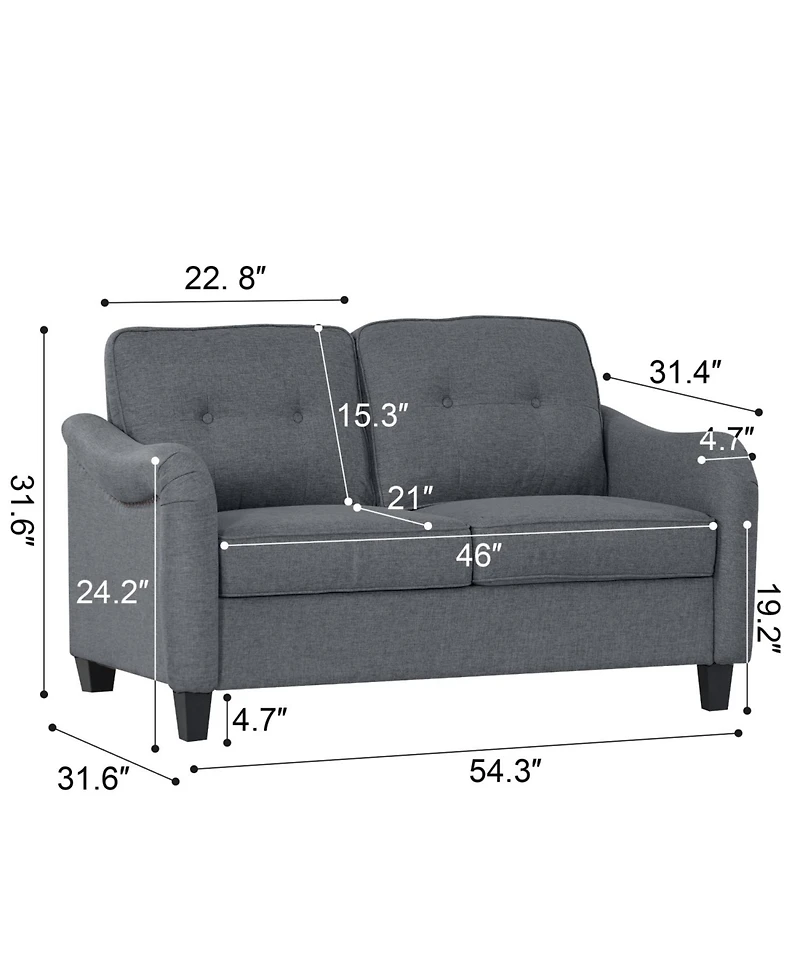 Streamdale Furniture 3-Piece Modern Living Room Sofa Set