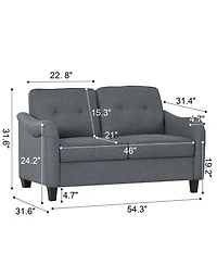Streamdale Furniture 3-Piece Modern Living Room Sofa Set