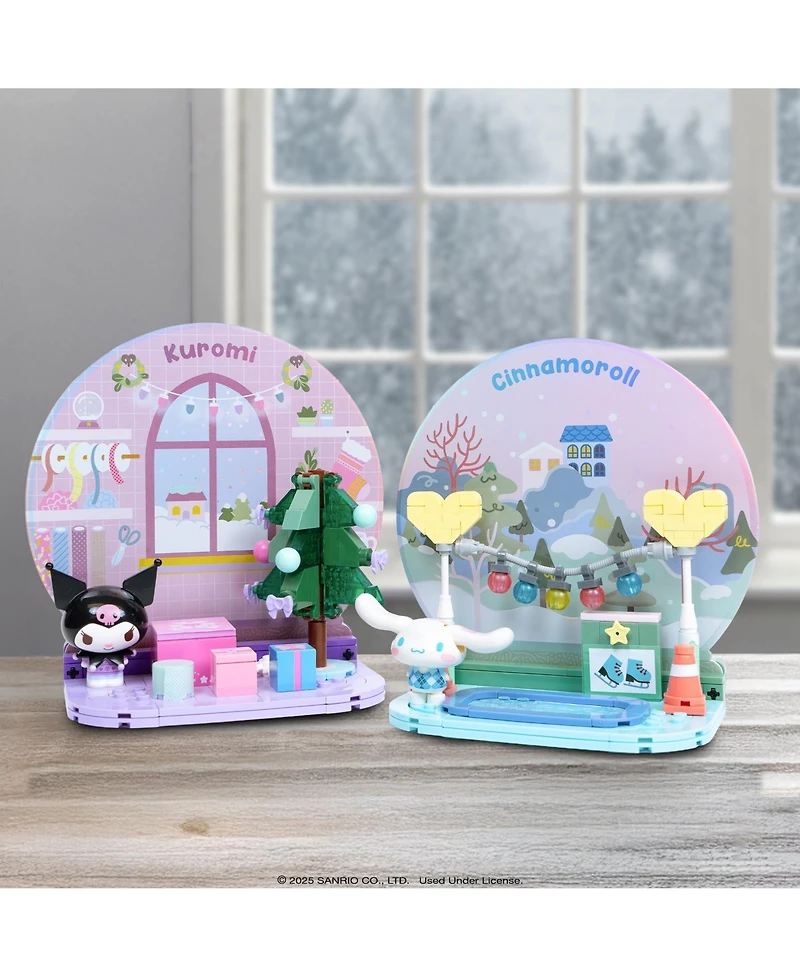 Hamee Sanrio Hello Kitty and Friends Holiday Collection Cute Building Block Set Fan Gift, Birthday, Stress Relief, Party Favor, Collectible Toy