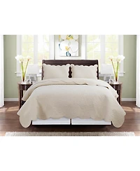 C&F Home Christiana Khaki Full/Queen 3-Piece Cotton Bedding Quilt Set