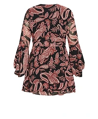 City Chic Plus Paisley Dress