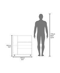 Fm Furniture Linden Kitchen Cart with Microwave Shelf, Open Storage, and Two-Door Cabinet, Wengue