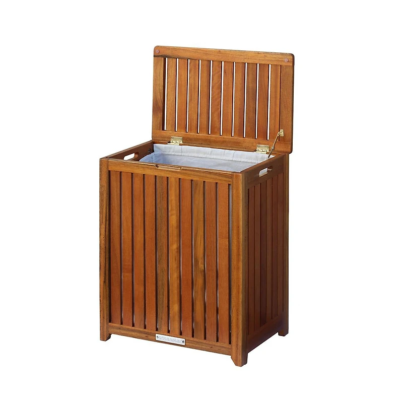 Oceanstar Solid Wood Spa Hamper