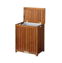 Oceanstar Solid Wood Spa Hamper
