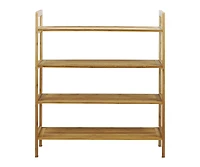 Oceanstar 4-Tier Bamboo Shoe Rack