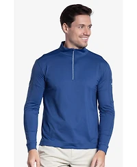 BloqUV Men's Upf 50+ Sun Protective Mock Zip Top