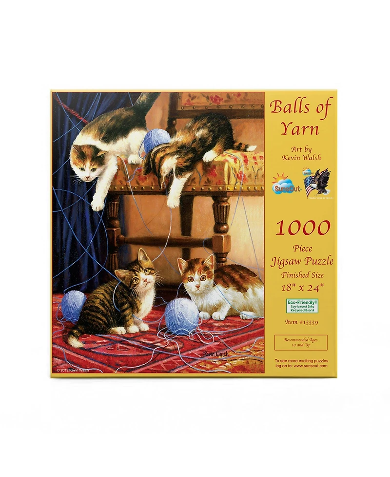 SunsOut Balls of Yarn 500 piece Jigsaw Puzzle for Adults