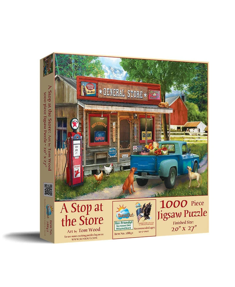 SunsOut A Stop at the Store 1000 piece Jigsaw Puzzle for Adults