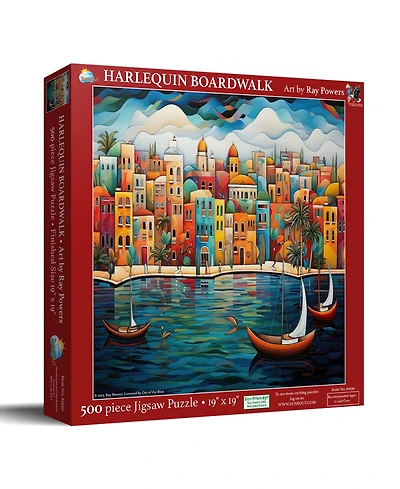 SunsOut Harlequin Boardwalk 500 piece Jigsaw Puzzle for Adults