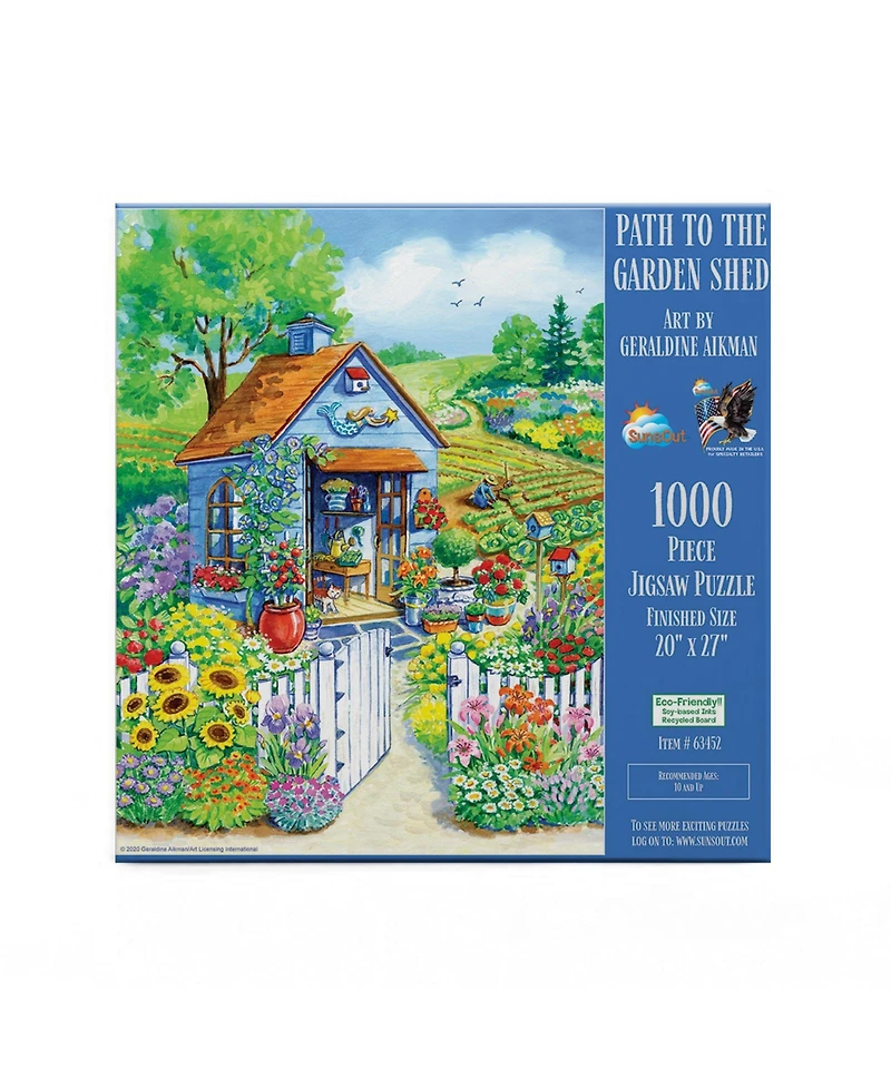 SunsOut Path to the Garden Shed 1000 piece Jigsaw Puzzle for Adults