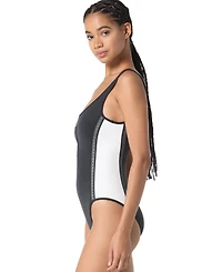 Michael Kors Women's Zip-Front One-Piece Swimsuit
