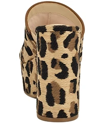Nine West Women's Olley Slip-On Open Toe Wedge Sandals