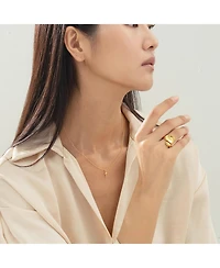 Bearfruit Jewelry 14k Gold Plated Marielle Mini Cross Necklace Holiday Gift Idea.