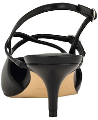 Calvin Klein Women's Vierra Strappy Slingback Kitten Heel Pumps