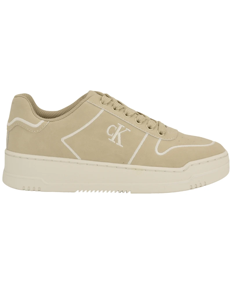 Calvin Klein Women's Pozin Round Toe Lace-Up Sneakers