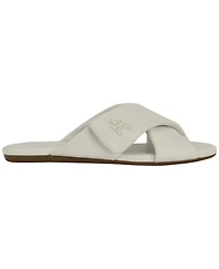 Calvin Klein Women's Renley Criss-Cross Slip-On Flat Sandals