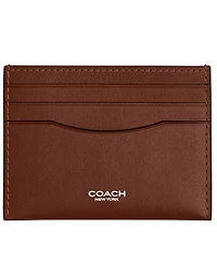 Coach Men's Leather Flat Card Case Wallet