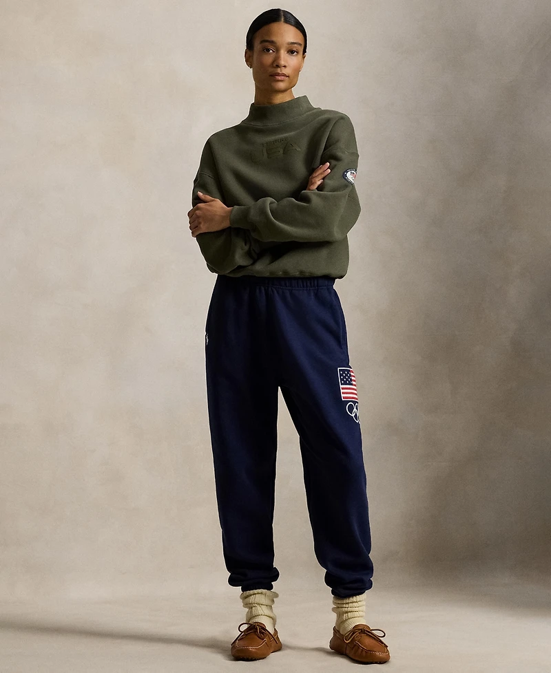 Polo Ralph Lauren Women's Mock Neck Pull-On Sweatshirt