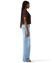 Steve Madden Women's Camila Square Neck Sweater Top