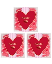 Sugarfina Valentine's Day Pucker Up Sugar Lips Candy Cube Kit, 3 Pieces