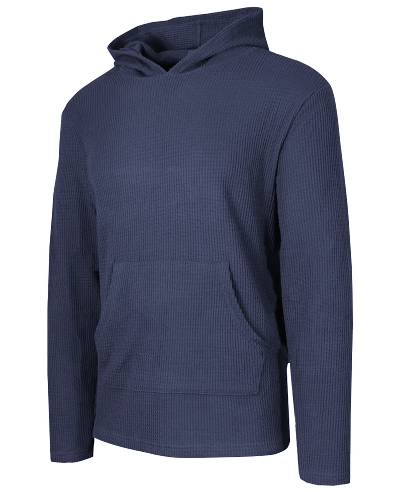 Blue Ice Men's Waffle Knit Thermal Pull-On Hoodies, 3-Pack