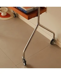 Streamdale Furniture Antique Brown Movable Tv Stand