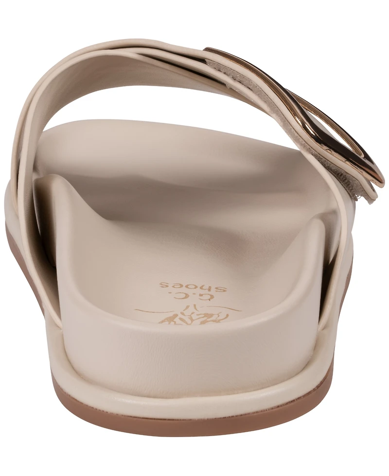 Gc Shoes Women's Buckle Detail Slip-On Sandals