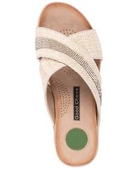 Gc Shoes Women's Woven Detail Slip-On Sandals