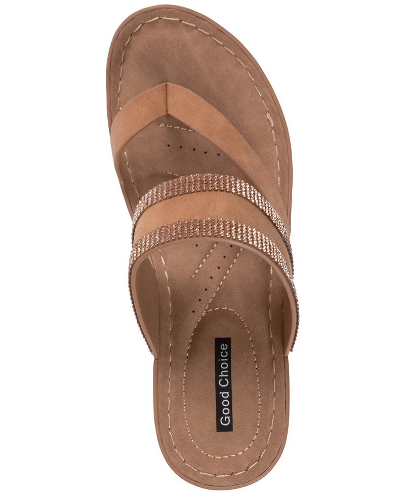 Gc Shoes Women's Slip-On Wedge Heel Sandals
