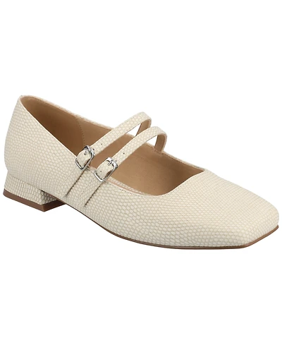 Journee Collection Women's Gredah Square Toe Double Strap Mary Jane Flats