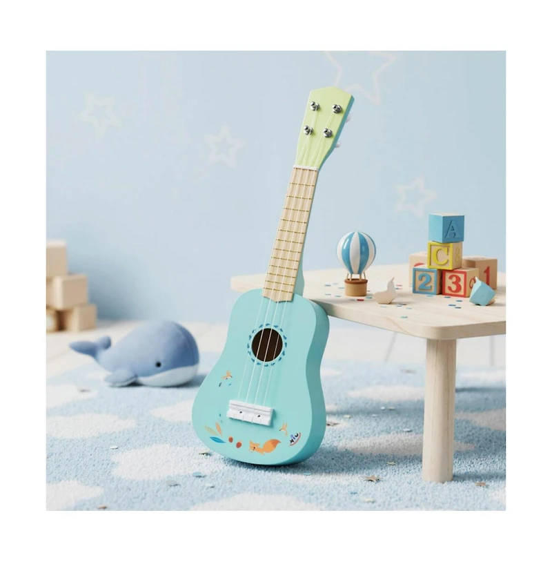 Hongge Kids Beginner Ukulele with Nylon Strings and Basswood Body for Early Music Learning