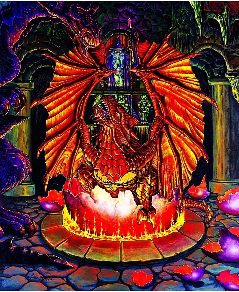 SunsOut Birth of a Fire Dragon 1000 piece Jigsaw Puzzle for Adults