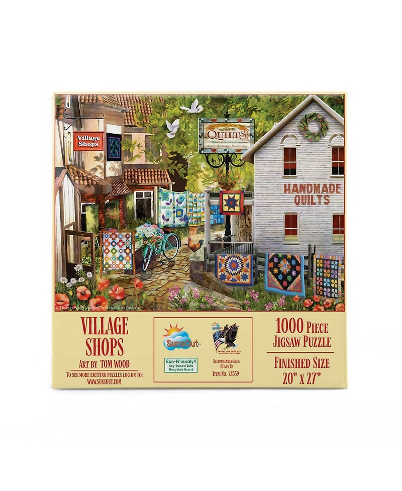 SunsOut Village Shops 1000 piece Jigsaw Puzzle for Adults