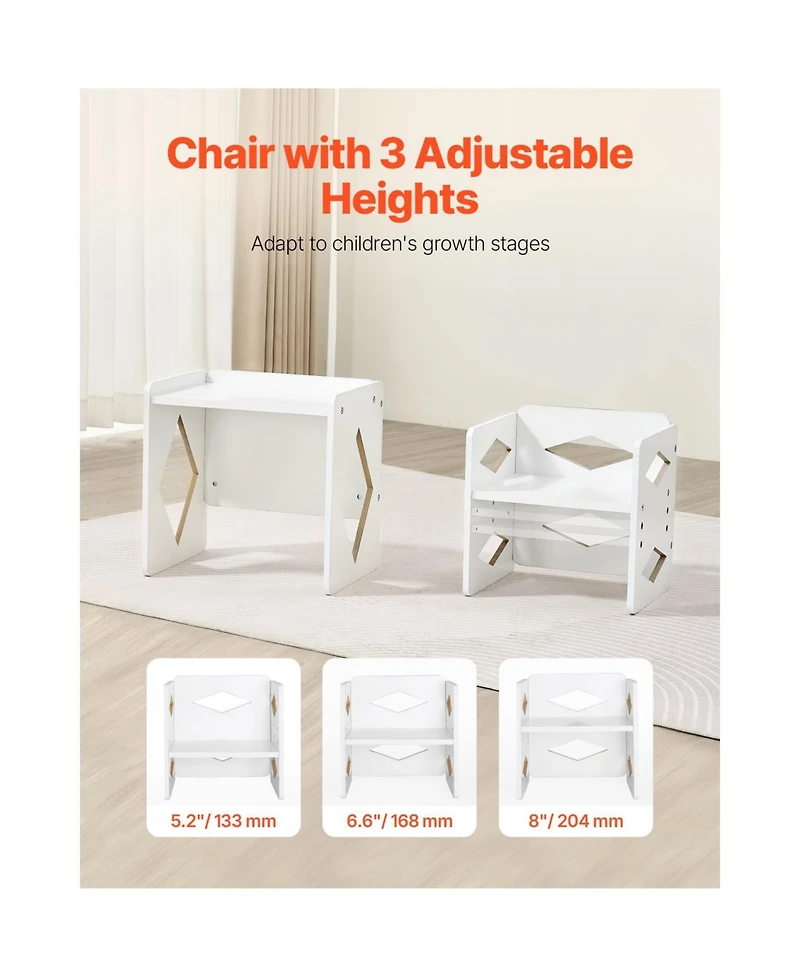 Slickblue Weaning Table and Chair Set Montessori Kids Activity Table and Chair