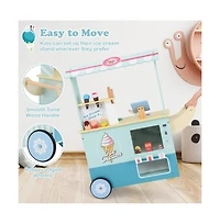 Hongge Kids Ice Cream Truck Pretend Play Set with Vending Features