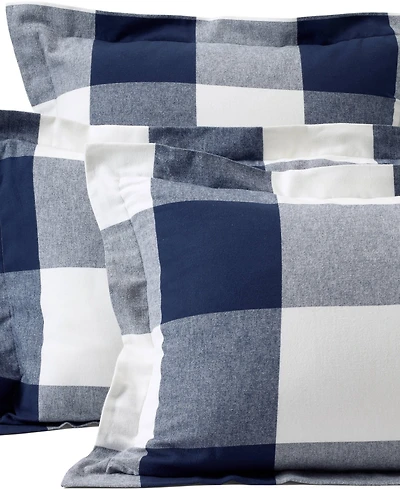 Lands' End Comfy Super Soft Cotton Flannel Plaid Pillow Sham