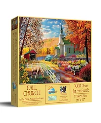 SunsOut Fall church 1000 piece Jigsaw Puzzle for Adults