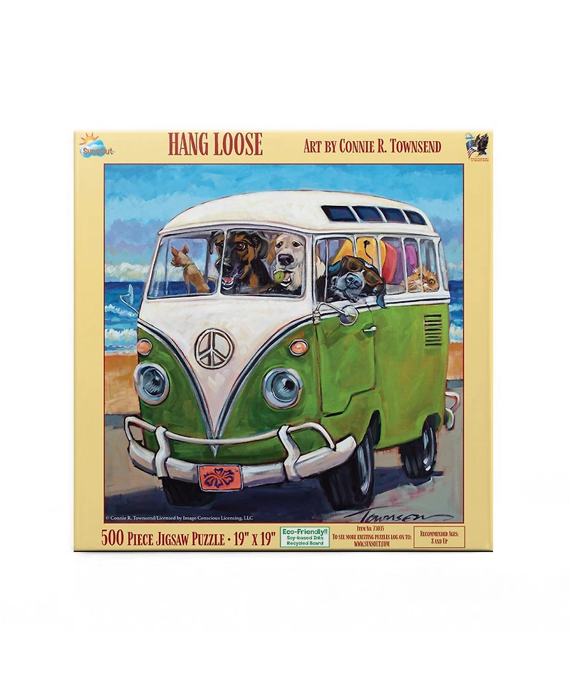 SunsOut Hang Loose 500 piece Jigsaw Puzzle for Adults