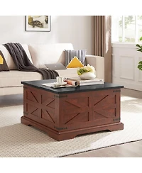 Streamdale Furniture Rustic Farmhouse Coffee & End Table Set with Lift Top