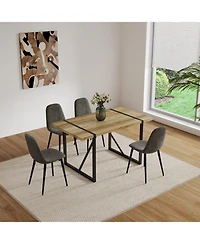 Streamdale Furniture Modern Accent Dining Chairs (Set of 4, Grey