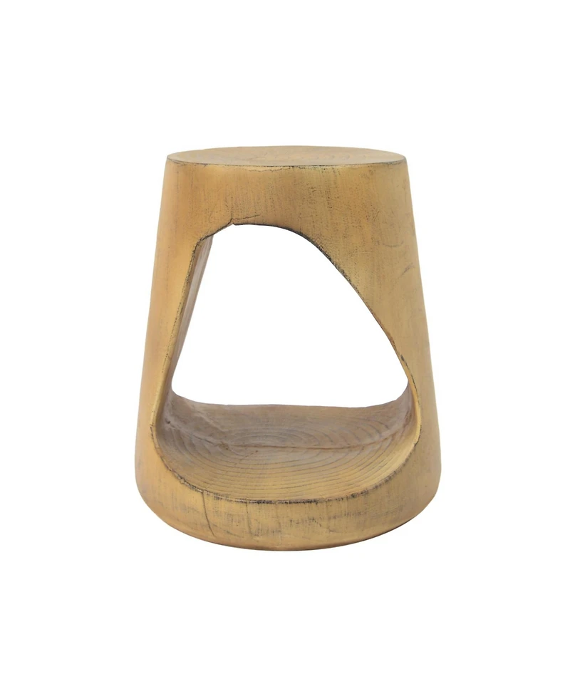 Streamdale Furniture Hollow Side Table, Wood-like texture, Natural Color