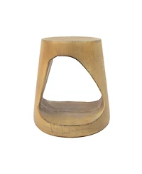 Streamdale Furniture Hollow Side Table, Wood-like texture, Natural Color