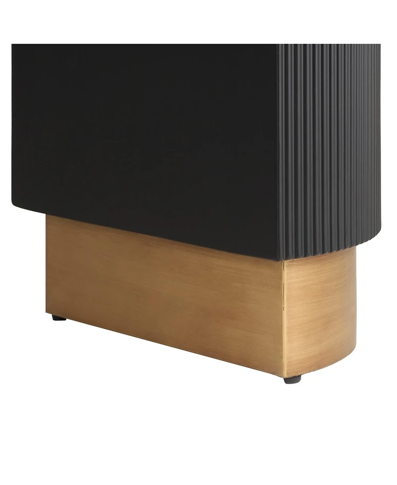 Streamdale Furniture Ribbed Console Table with Drawer