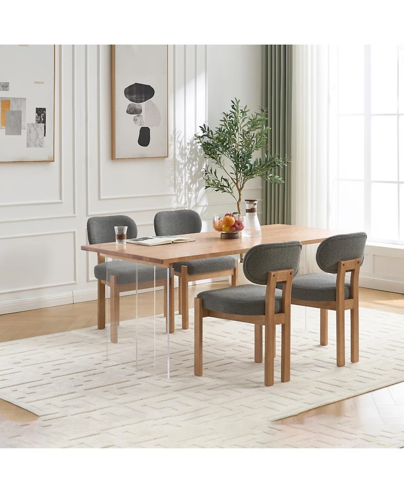 Streamdale Furniture Modern Fabric Upholstered Dining Chairs